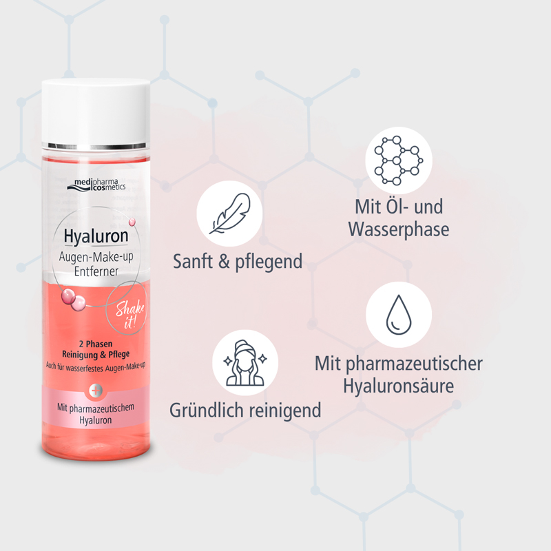 Hyaluron Augen-Make-up Entferner 200 ml Flüssigkeit