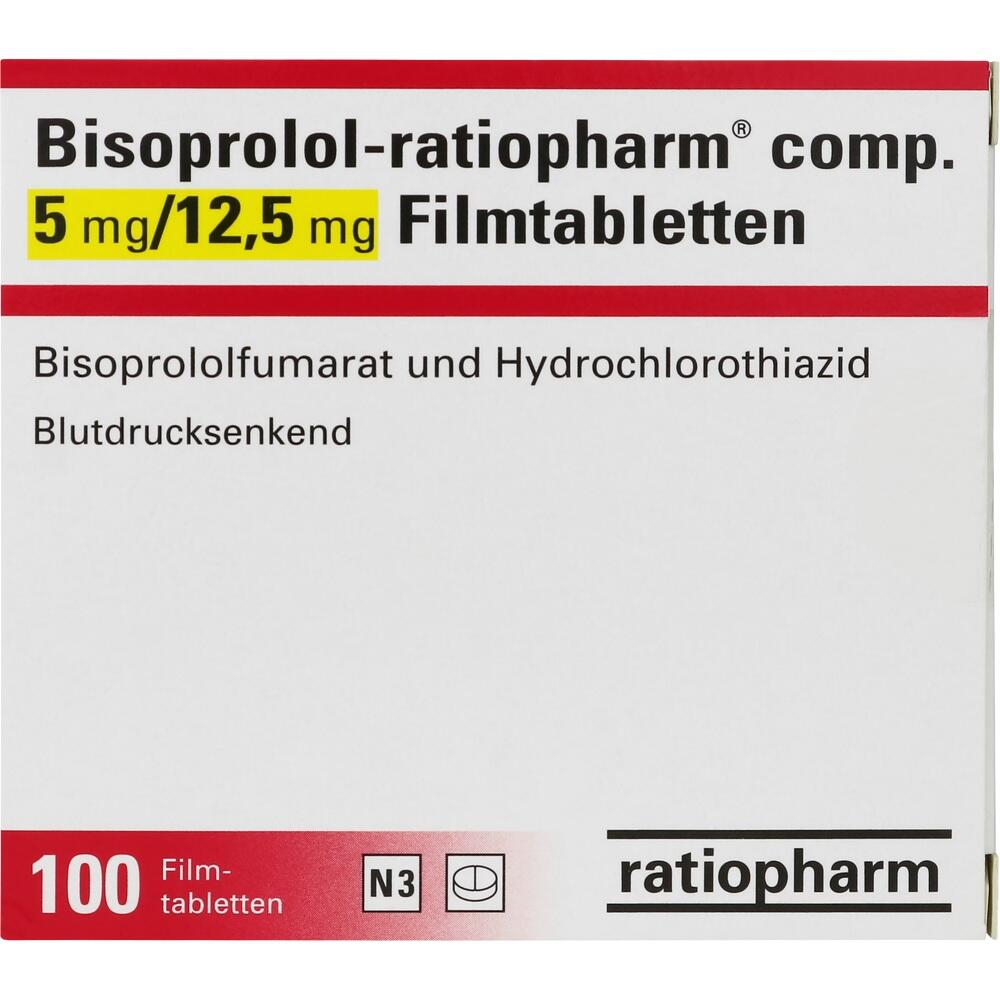 Bisoprolol-ratiopharm comp. 5mg/12,5mg 100 St Filmtabletten