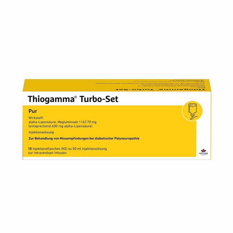 THIOGAMMA Turbo Set Pur Injektionsflaschen 10X50 ml Injektionsflaschen