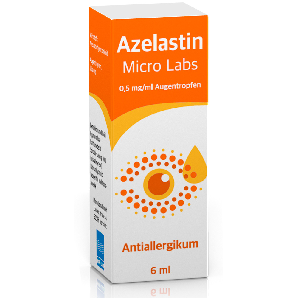 Azelastin  Micro Labs 0,5mg/ml Augentropfen  6 ml Augentropfen