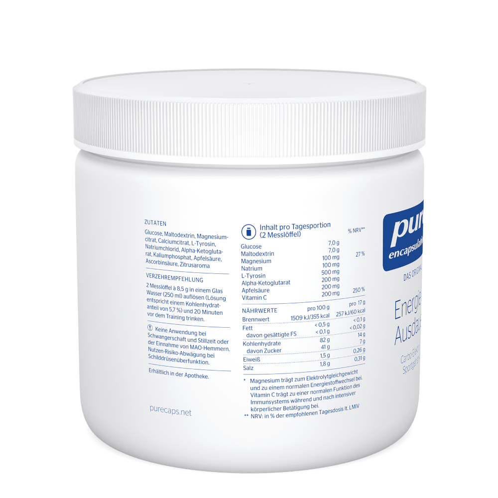 pure encapsulations Energie & Ausdauer 340 g Pulver