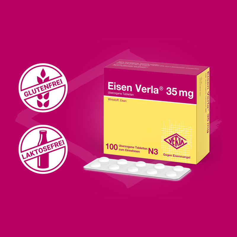Eisen Verla 35mg 100 St Überzogene Tabletten