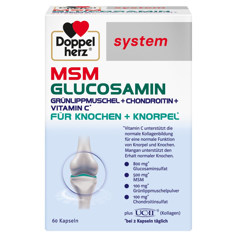 Doppelherz system MSM GLUCOSAMIN  60 St Kapseln