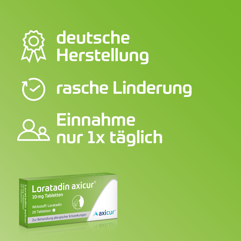 Loratadin axicur 10 mg  100 St Tabletten