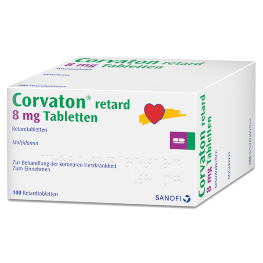 CORVATON retard 8 mg Tabl. 100 St Retard-Tabletten