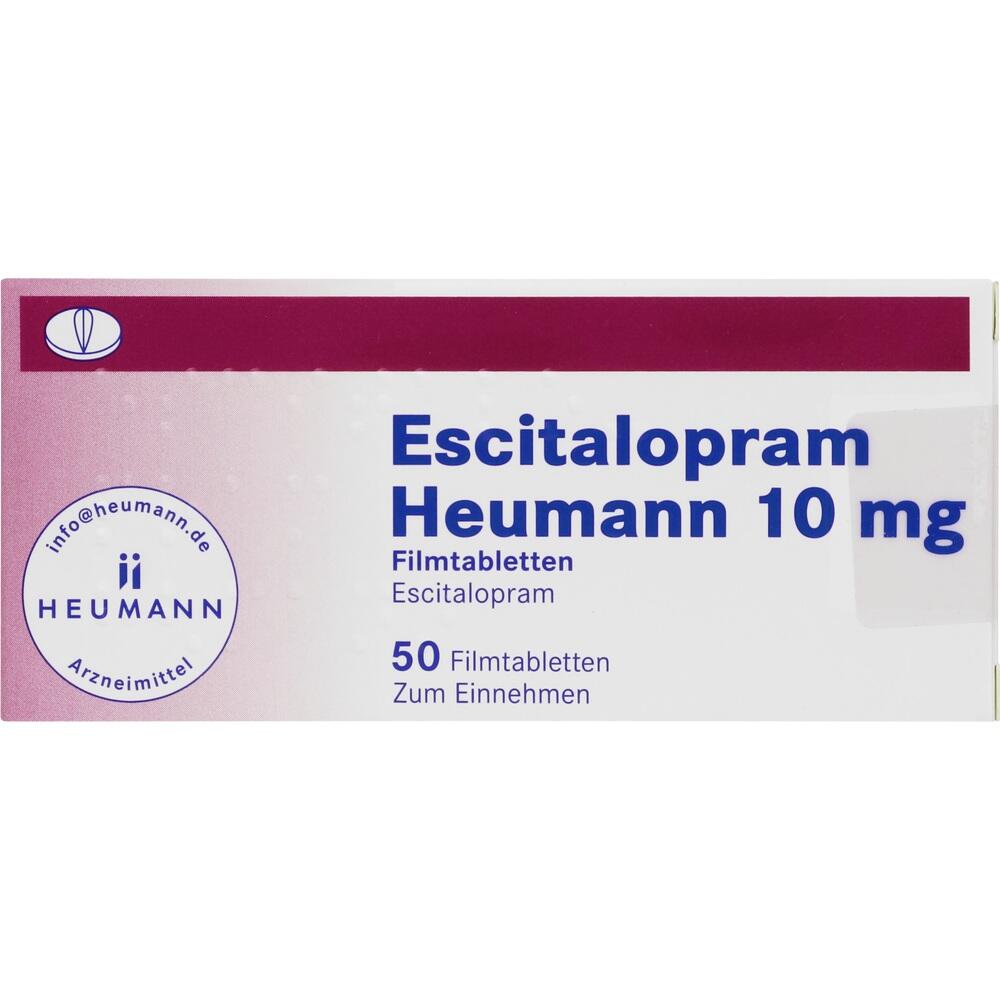 Escitalopram Heumann 10mg 50 St Filmtabletten