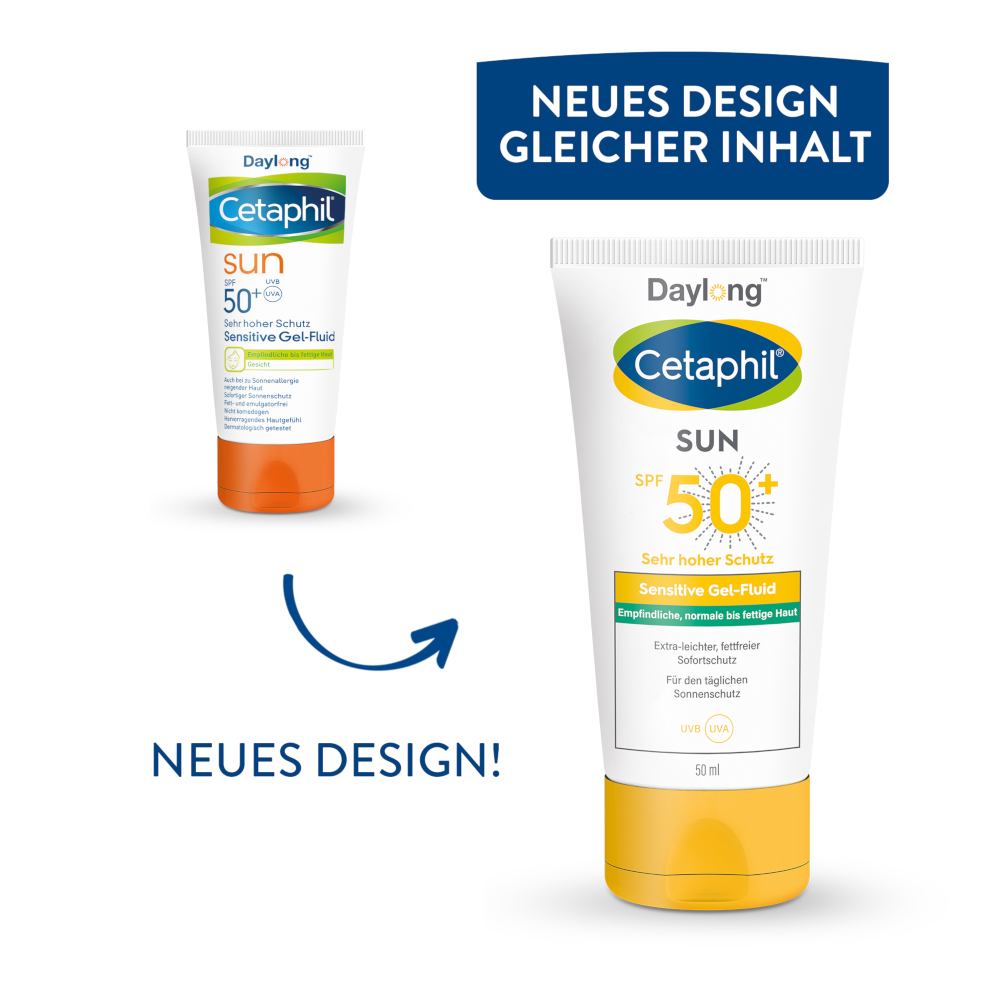 Cetaphil Sun Daylong SPF50+ Sens Gel-Fluid Gesicht 50 ml Gel