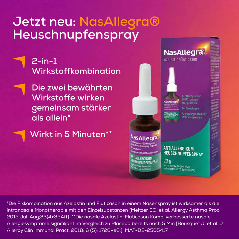 NasAllegra ANTIALLERGIKUM HEUSCHNUPFENSPRAY 23 g Nasenspray