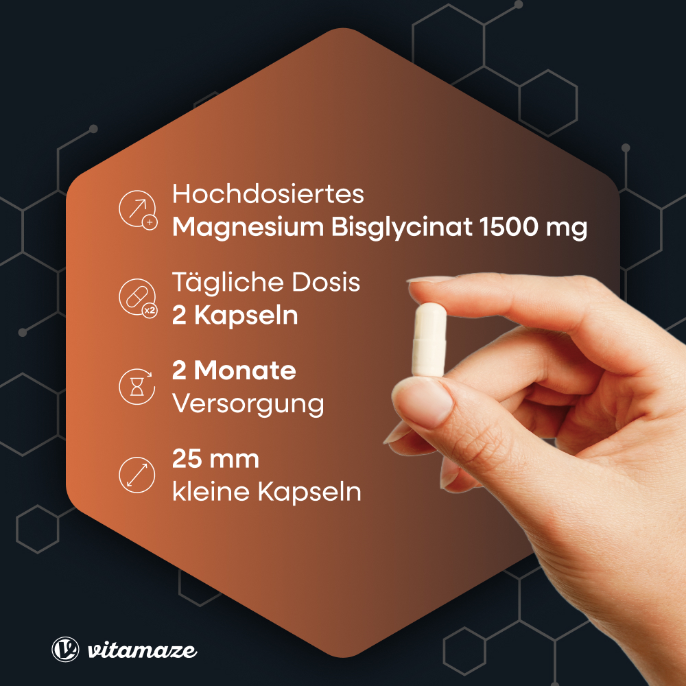 vitamaze MAGNESIUM BISGLYCINAT 120 St Kapseln