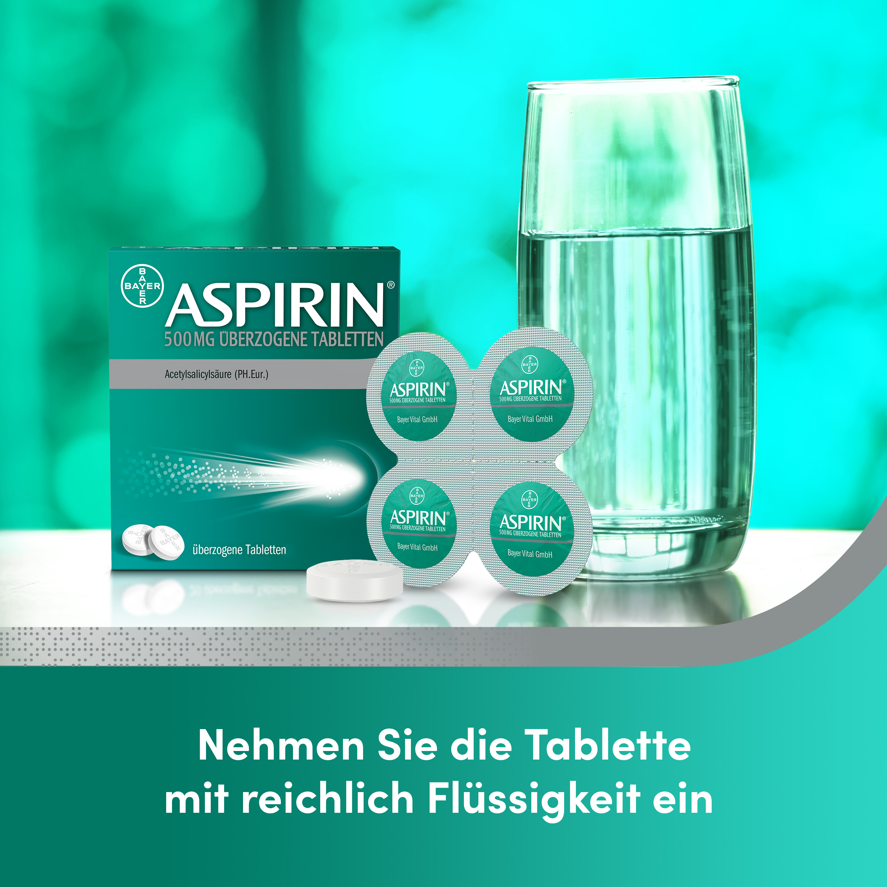 ASPIRIN 500MG ÜBERZOGENE TABLETTEN  12 St Überzogene Tabletten