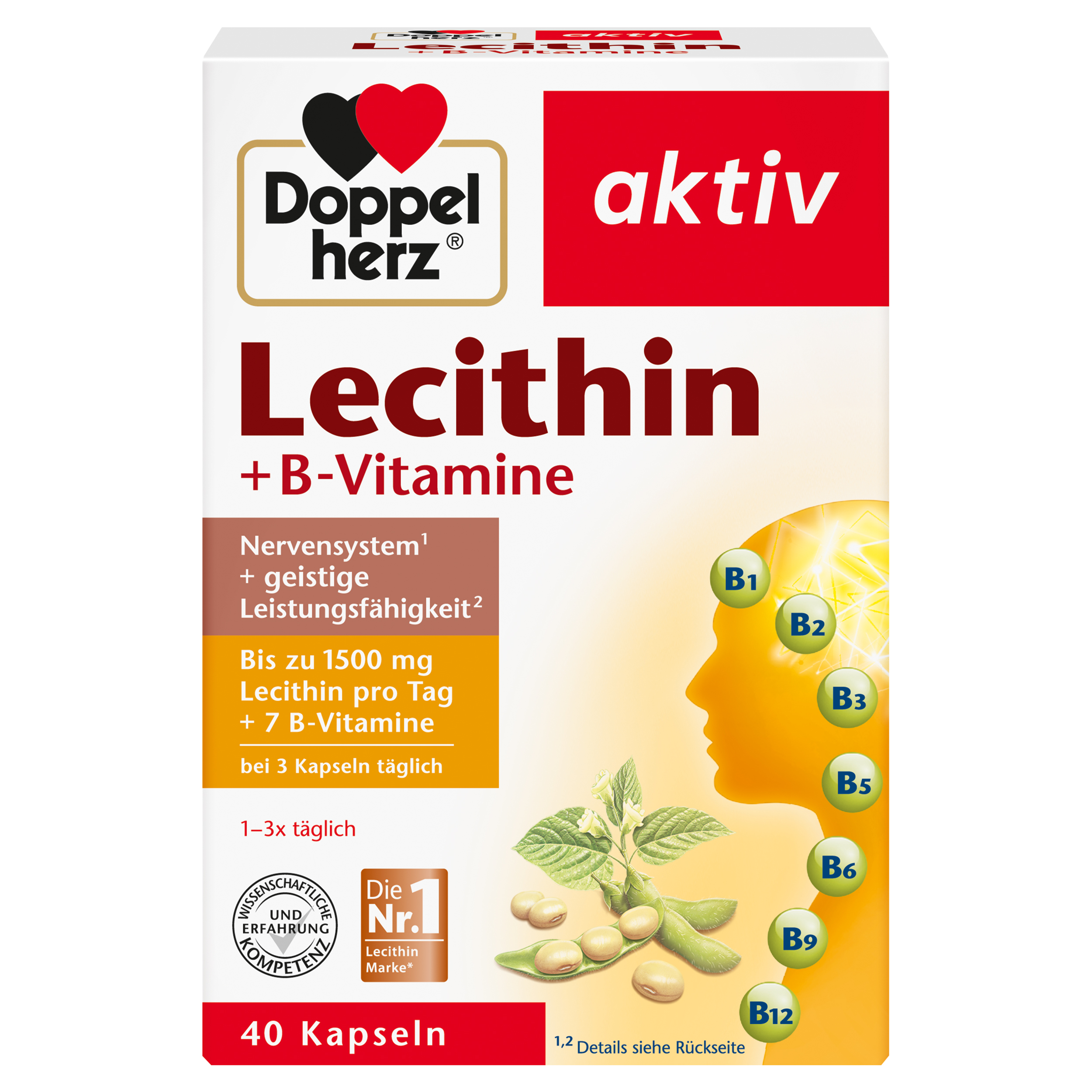 Doppelherz aktiv Lecithin +B-Vitamine  40 St Kapseln