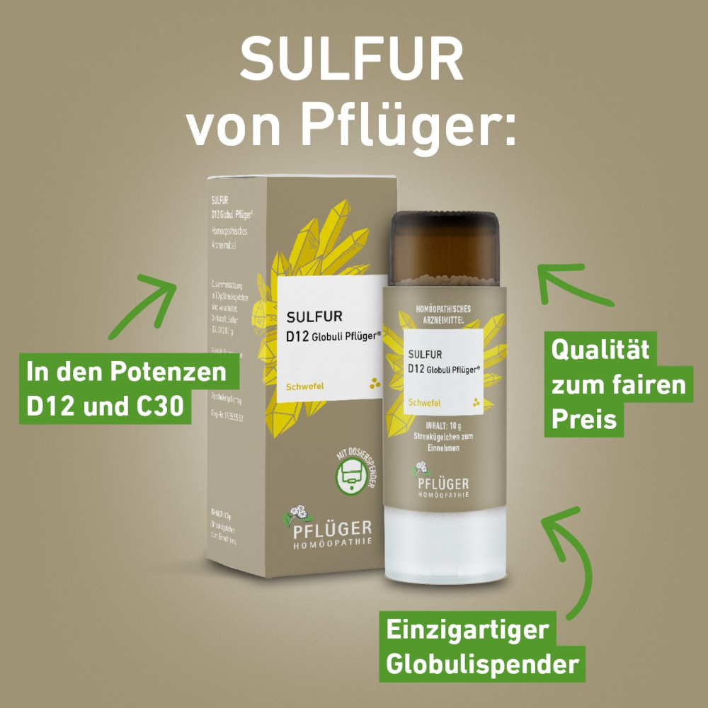 Sulfur C30 Globuli Pflüger 10 g Globuli