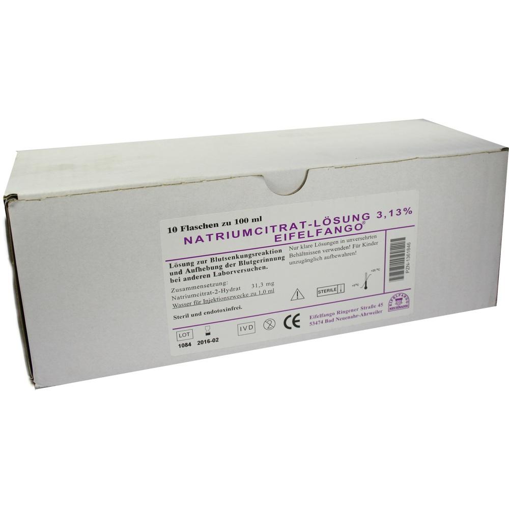 NATRIUMCITRAT-Lösung 3,13% Eifelfango 10X100 ml Lösung