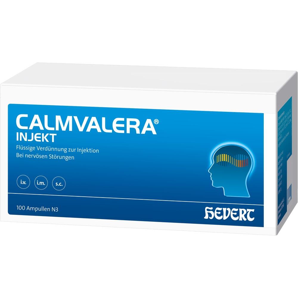 CALMVALERA INJEKT HEVERT  - Bei nervöser Unruhe und Schlafstörungen 100X2 ml Ampullen