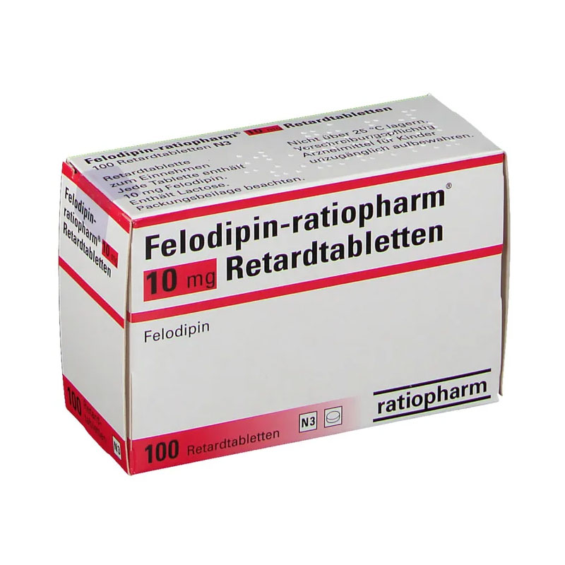 Felodipin-ratiopharm 10mg 100 St Retard-Tabletten