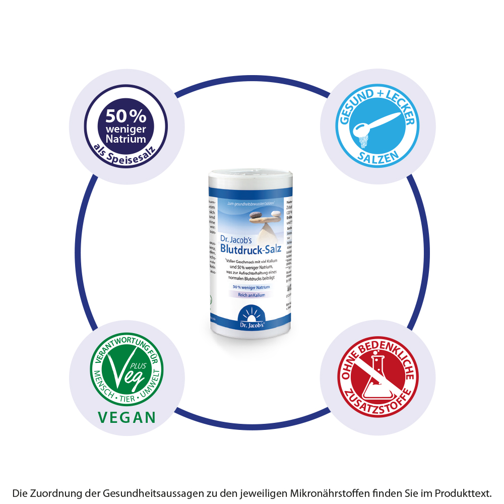 Dr. Jacob's Blutdruck-Salz mit Kalium Salzersatz