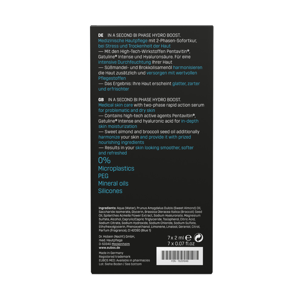 EUBOS IN A SECOND BI PHASE HYDRO BOOST 7X2 ml Ampullen