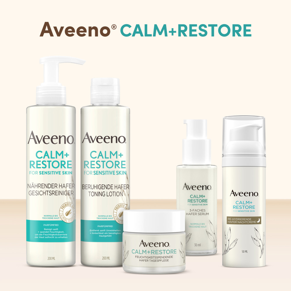 Aveeno CALM+RESTORE Nährender Hafer Gesichtsreiniger 200 ml Flüssigseife