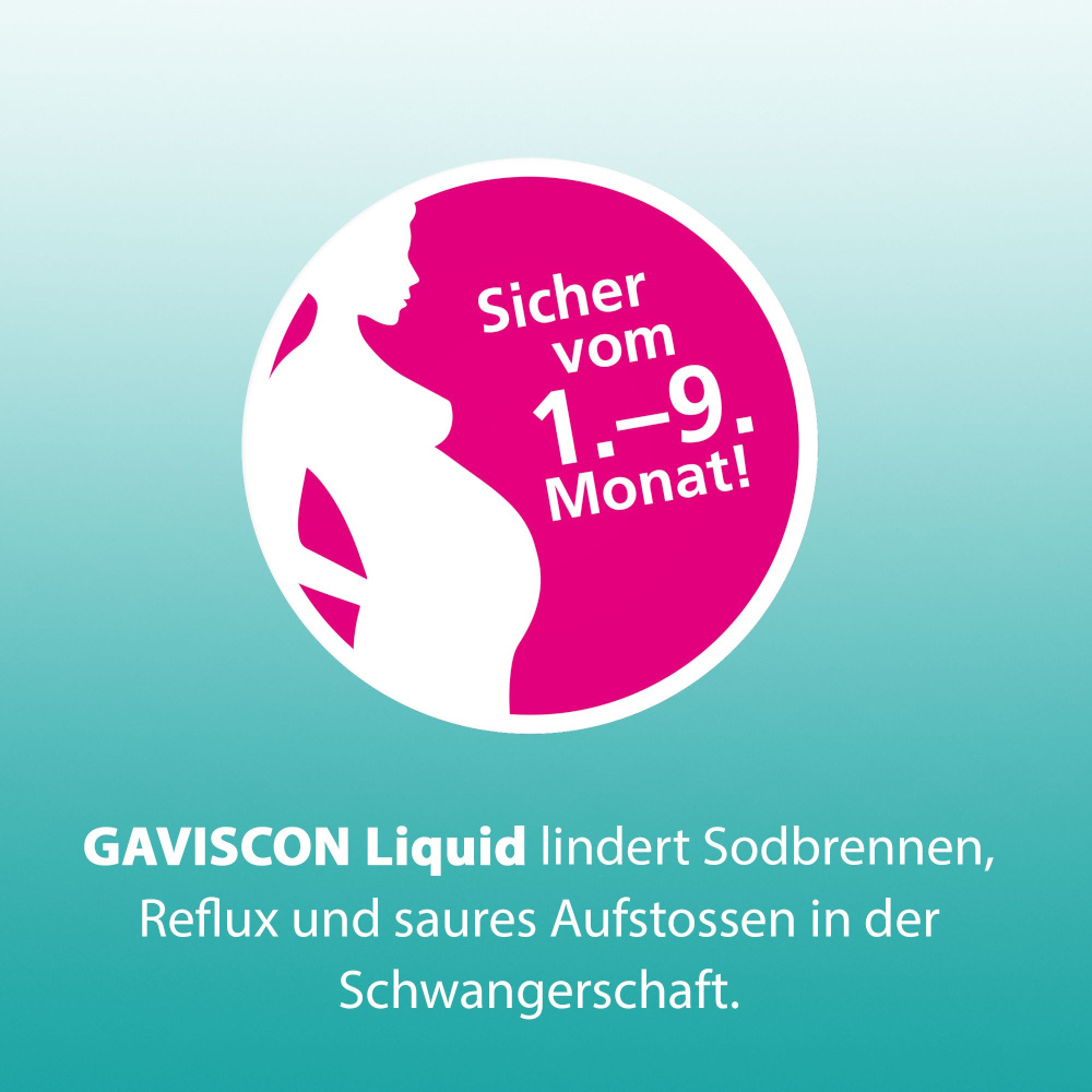 GAVISCON LIQUID Bei Sodbrennen in der Schwangerschaft - auch für nicht schwangere Menschen geeignet 24X10 ml Suspension zum Einnehmen
