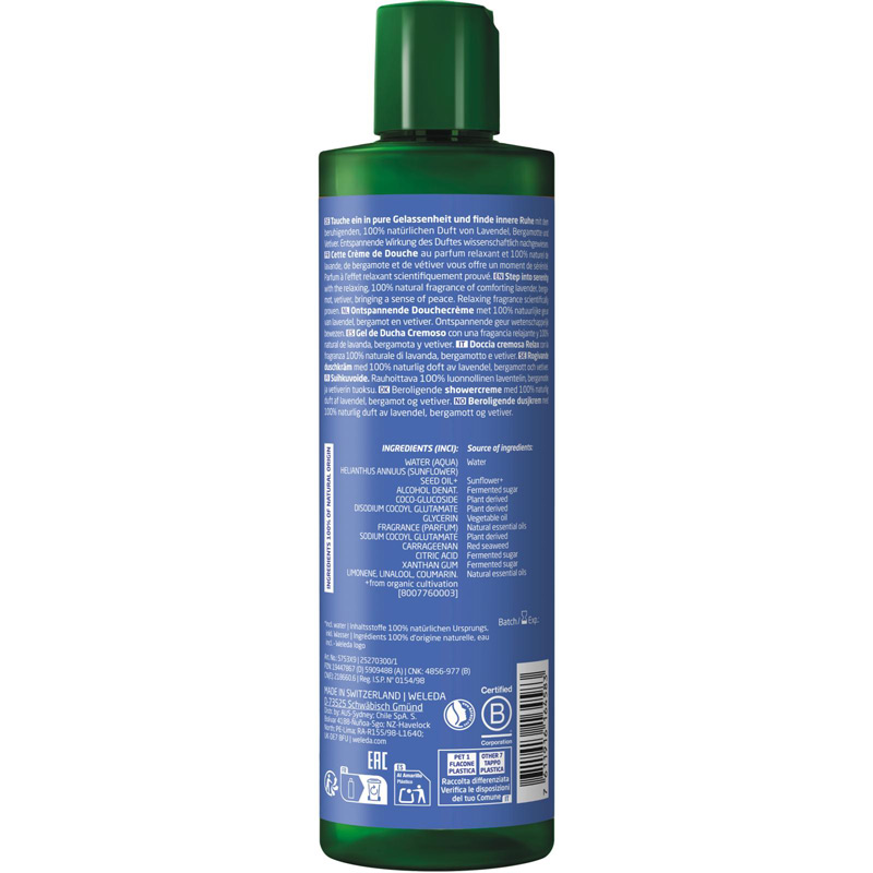 WELEDA Relax SHOWER CREAM Lavendel 400 ml Duschgel