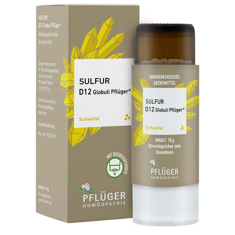Sulfur D12 Globluli Pflüger 10 g Globuli