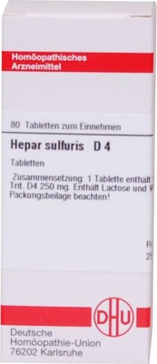 HEPAR SULFURIS D 4  80 St Tabletten