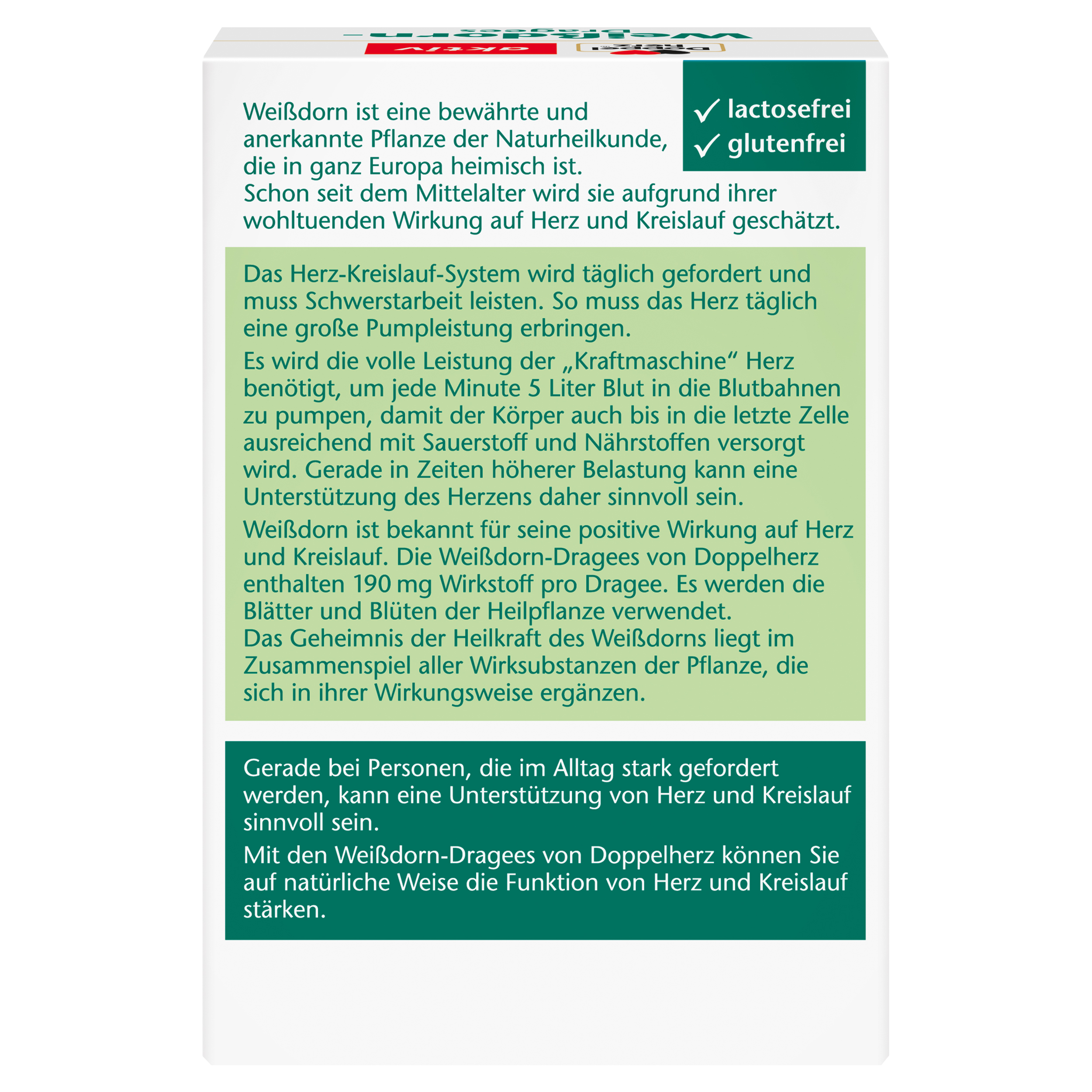 Doppelherz aktiv Weißdorn-Dragees 90 St Überzogene Tabletten