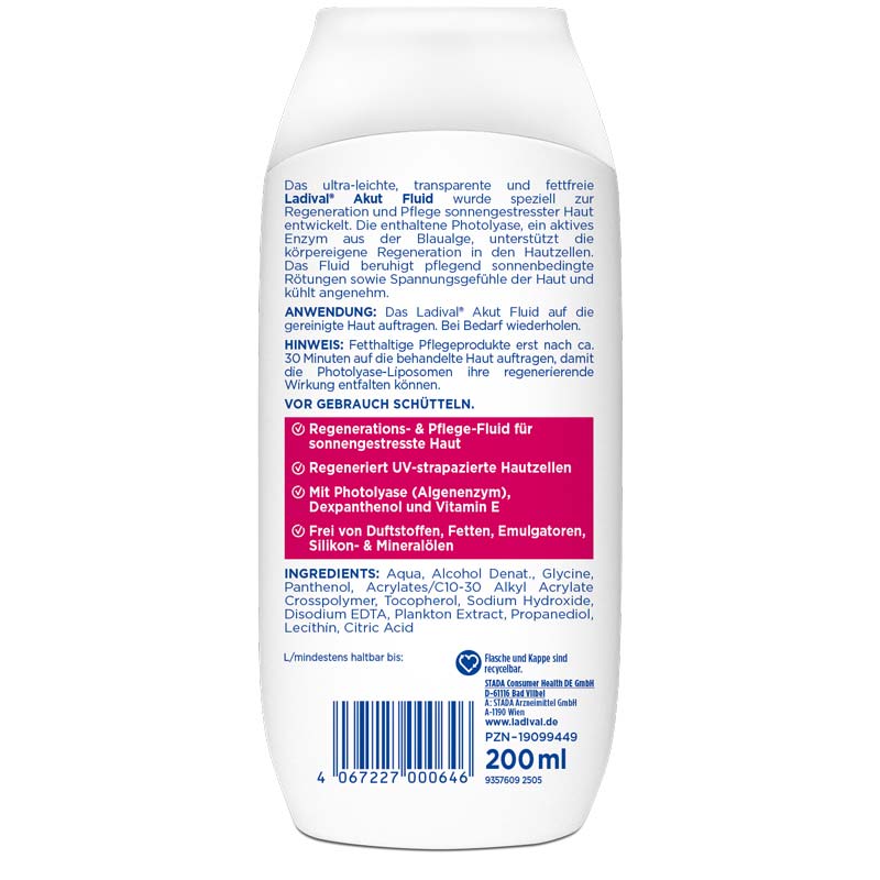 Ladival Sonnengestresste Haut Akut Fluid 200 ml Flüssigkeit