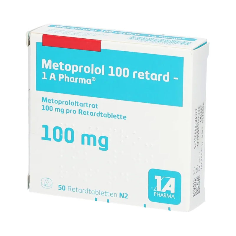Metoprolol 100 retard-1 A Pharma 50 St Retard-Tabletten