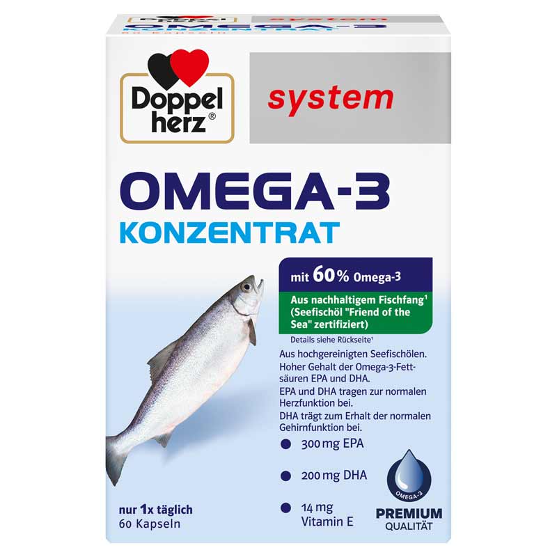 Doppelherz system OMEGA-3 KONZENTRAT  60 St Kapseln