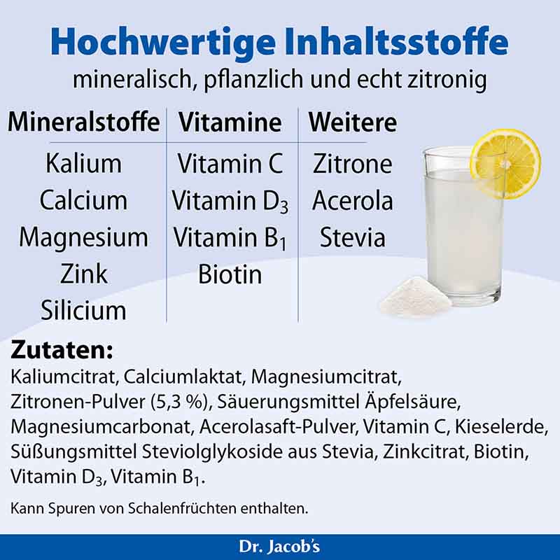 Dr. Jacob's Basenpulver plus Basen-Citrat-Mineralstoffe