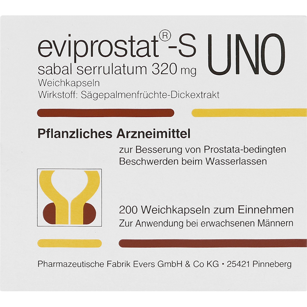Eviprostat-S Sabal serrulatum 320 Uno 200 St Kapseln
