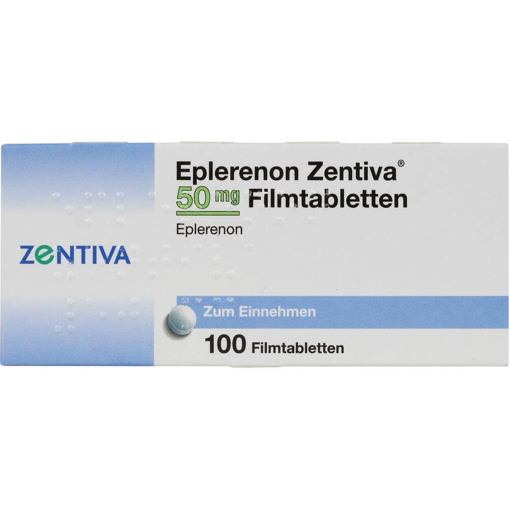 Eplerenon Zentiva 50mg 100 St Filmtabletten