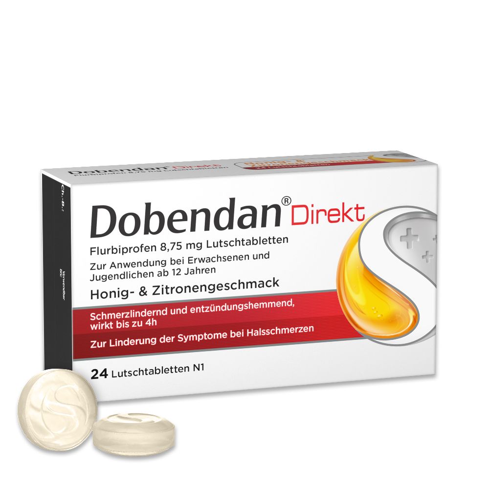 Dobendan Direkt - bei Halsschmerzen 24 St Lutschtabletten