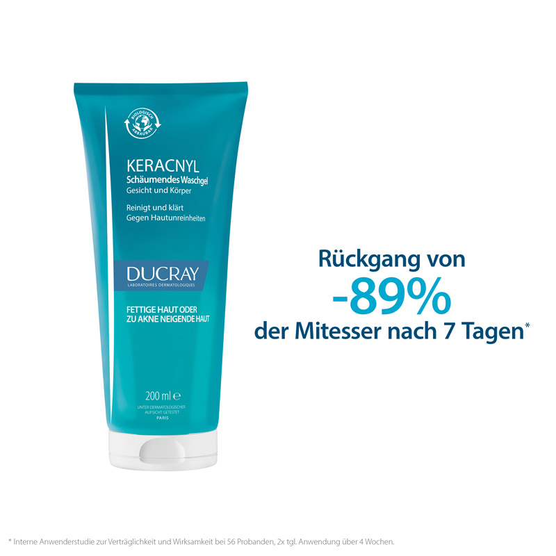 DUCRAY KERACNYL Schäumendes Waschgel 200 ml Gel