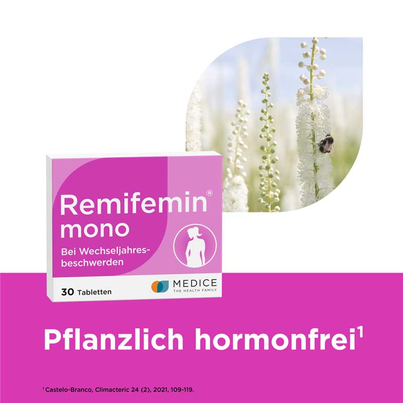 Remifemin mono bei Wechseljahresbeschwerden 30 St Tabletten