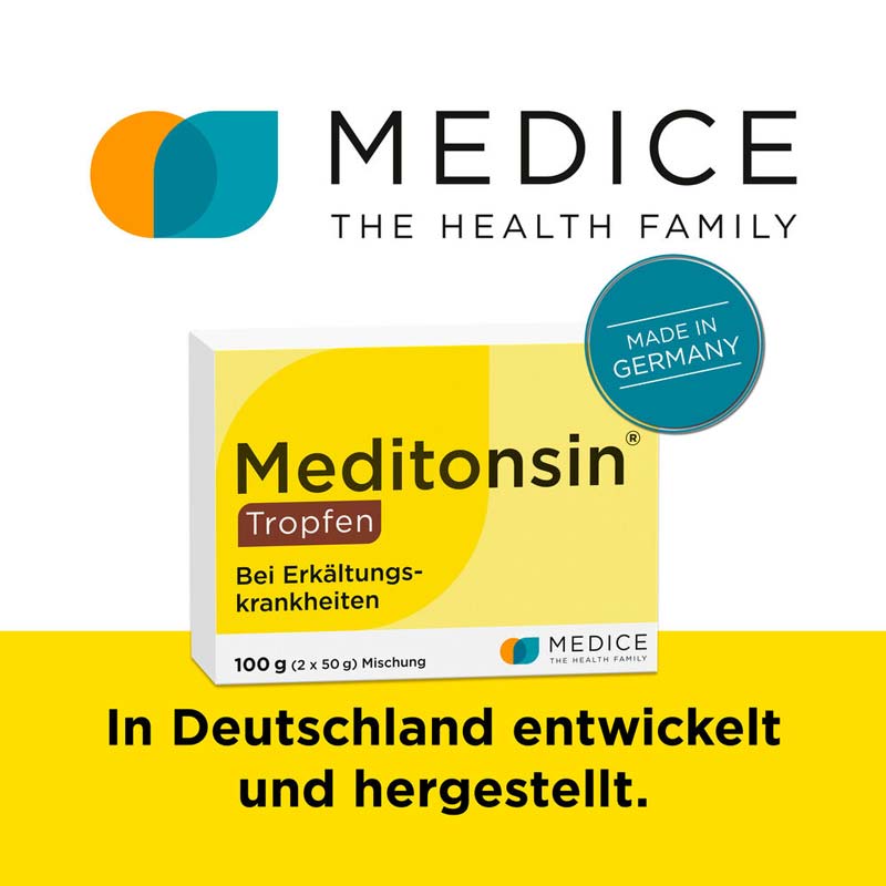 Meditonsin Tropfen 2x50 g bei ersten Anzeichen einer Erkältung 2X50 g Mischung