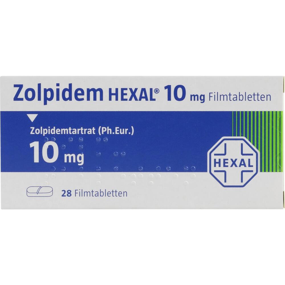 Zolpidem HEXAL 10mg 28 St Filmtabletten