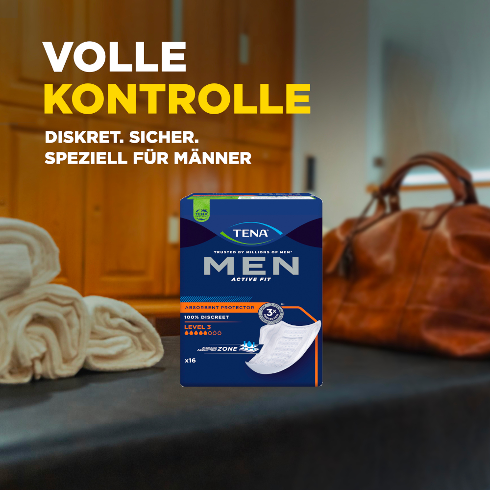 TENA MEN ACTIVE FIT LEVEL 3 Absorbent Protector 16 St