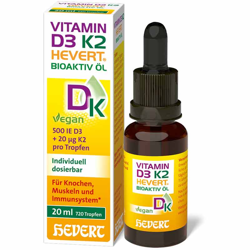 VITAMIN D3 K2 HEVERT BIOAKTIV ÖL 20 ml Öl