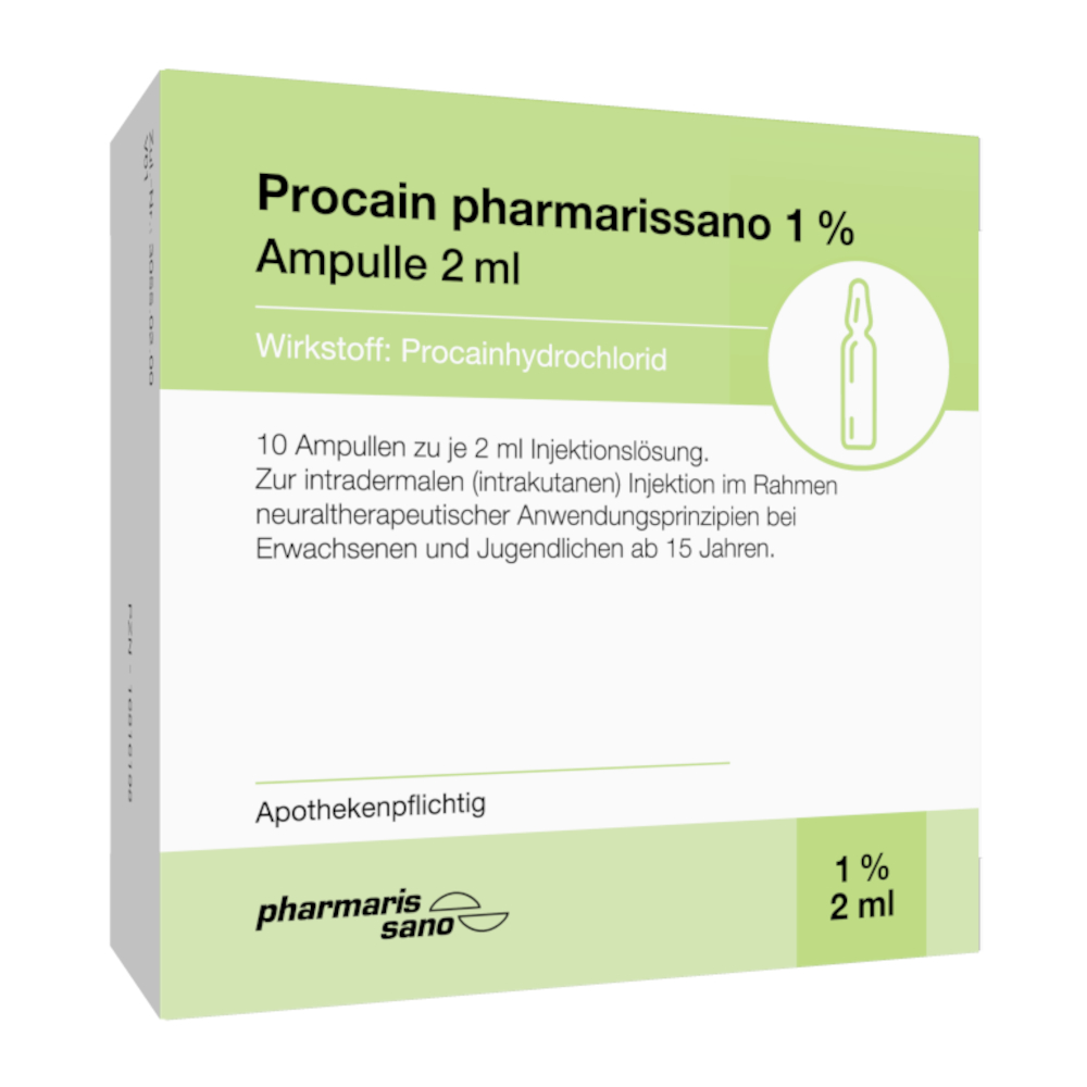 Procain pharmarissano 1% Ampulle 2ml 10X2 ml Injektionslösung