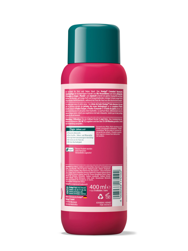 Kneipp Cremebad Rosenzarte Verwöhnpflege 400 ml Bad