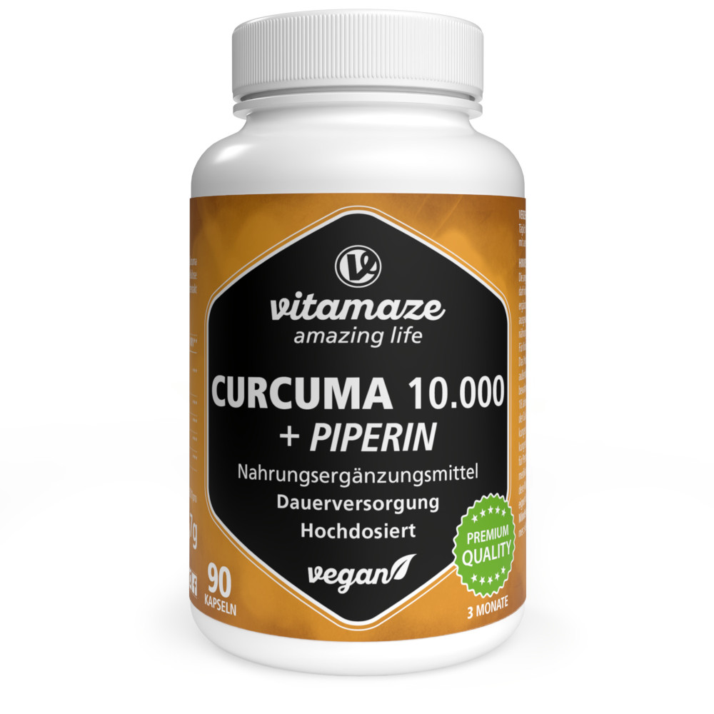 vitamaze CURCUMA 10.0000 + PIPERIN 90 St Kapseln
