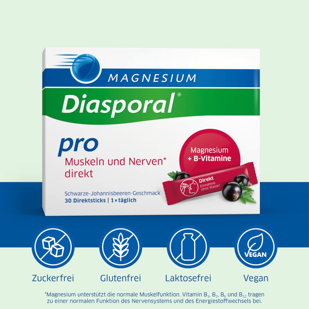 MAGNESIUM Diasporal pro direkt 30 St Granulat