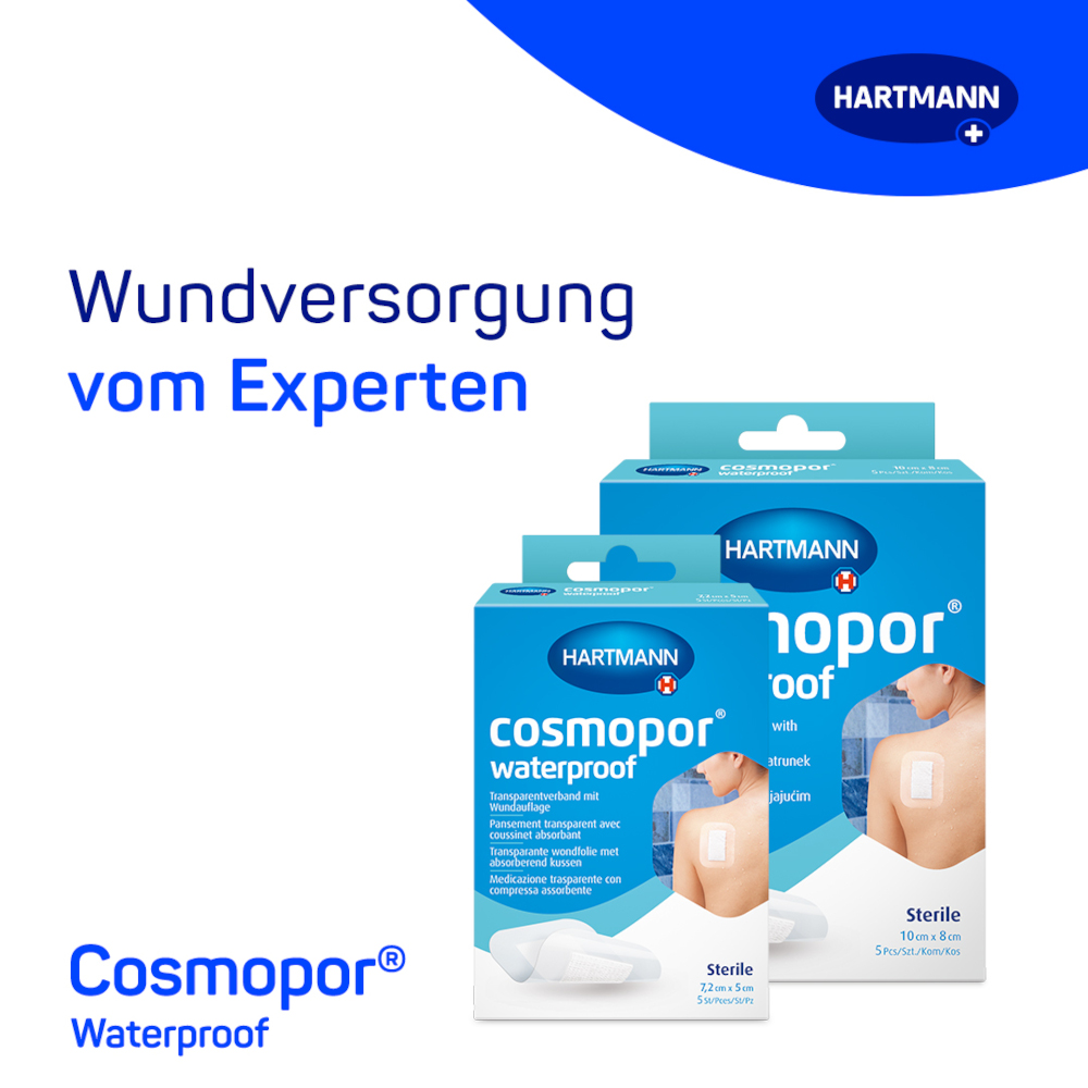 cosmopor waterproof 7,2x5cm 5 St Pflaster