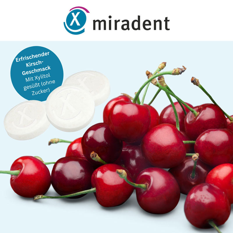 miradent Xylitol Kirsche 26 St Bonbons