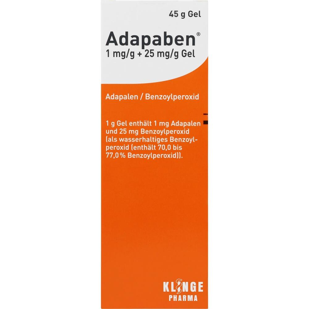 Adapaben 1 mg/g + 25 mg/g  45 g Gel