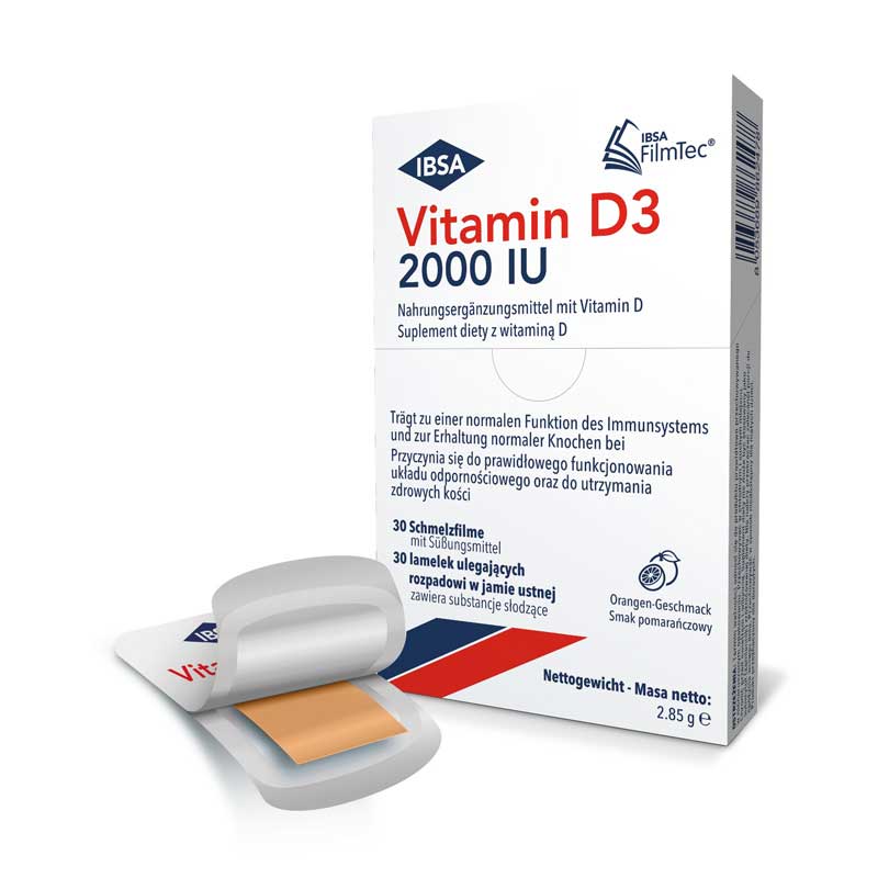 IBSA Vitamin D3 2000IU 30 St Schmelzfilm