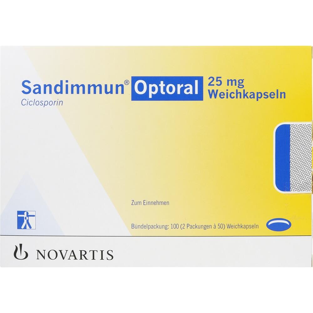 SANDIMMUN Optoral 25 mg Weichkapseln 100 St Weichkapseln