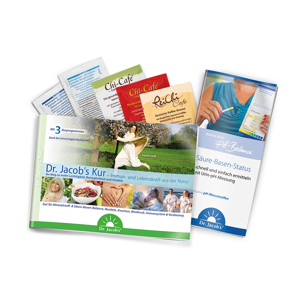 Dr. Jacob's Kur Probierpaket Basenpulver Chi-Cafe